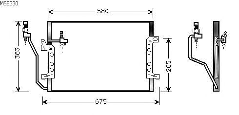 Condensator, airconditioning MS5330
