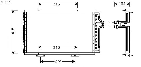 Condensator, airconditioning RT5214
