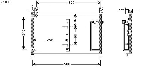 Condensador, ar condicionado SZ5038