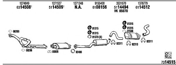Exhaust System VO74014