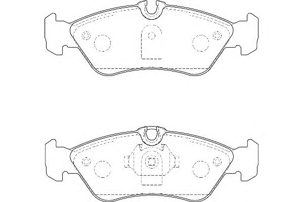 Комплект тормозных колодок, дисковый тормоз DBP221876