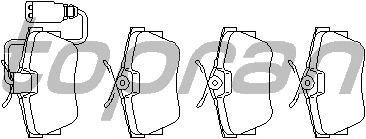 Комплект тормозных колодок, дисковый тормоз 109 472