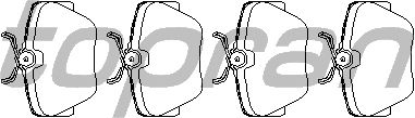 Комплект тормозных колодок, дисковый тормоз 400 517