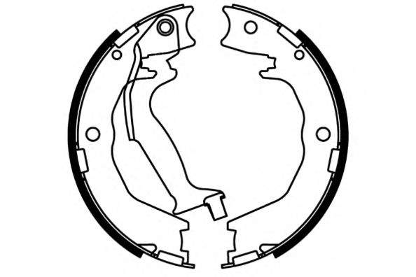 Комплект тормозных колодок; Комплект тормозных колодок, стояночная тормозная система 09-0698