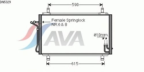 Condensador, ar condicionado DN5329