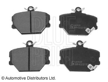 Комплект тормозных колодок, дисковый тормоз ADU174202