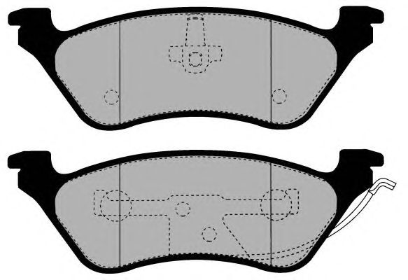 Комплект тормозных колодок, дисковый тормоз PA1473