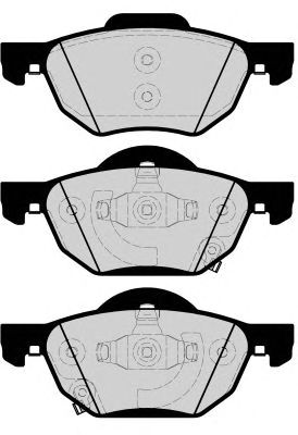 Комплект тормозных колодок, дисковый тормоз PA1639