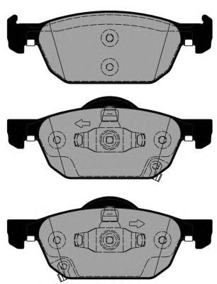 Комплект тормозных колодок, дисковый тормоз PA1825