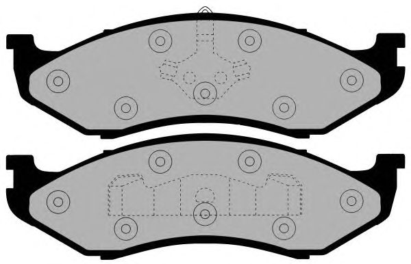 Комплект тормозных колодок, дисковый тормоз PA992