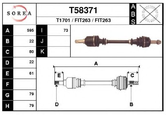 Árbol de transmisión T58371