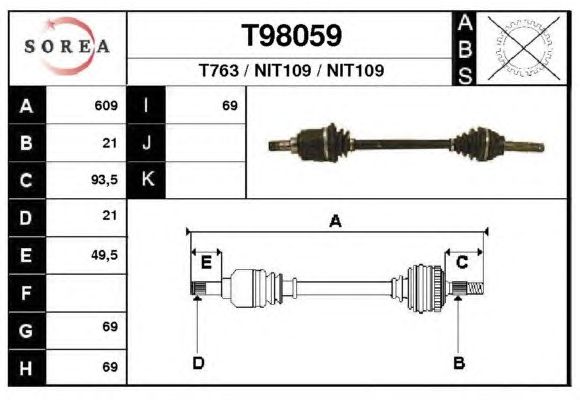 Árbol de transmisión T98059