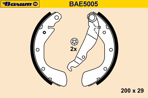 Комплект тормозных колодок BAE5005