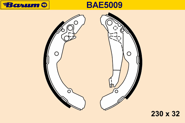 Комплект тормозных колодок BAE5009