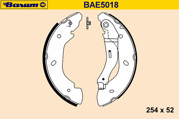Bremsbackensatz BAE5018