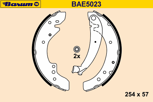 Комплект тормозных колодок BAE5023
