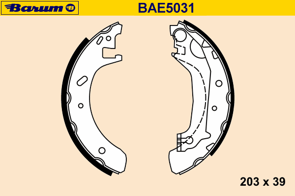 Комплект тормозных колодок BAE5031