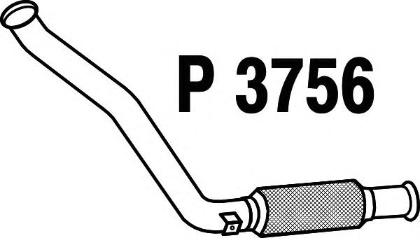 Труба выхлопного газа P3756