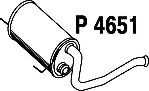 Silenziatore centrale P4651