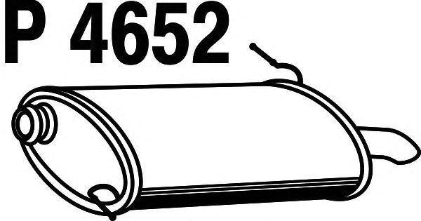 Silenziatore posteriore P4652