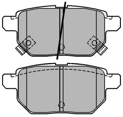 Комплект тормозных колодок, дисковый тормоз ADB31730