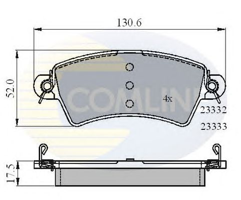 Brake Pad Set, disc brake CBP01549