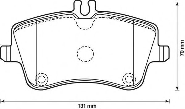 Комплект тормозных колодок, дисковый тормоз 571986S