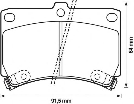 Комплект тормозных колодок, дисковый тормоз 572145S