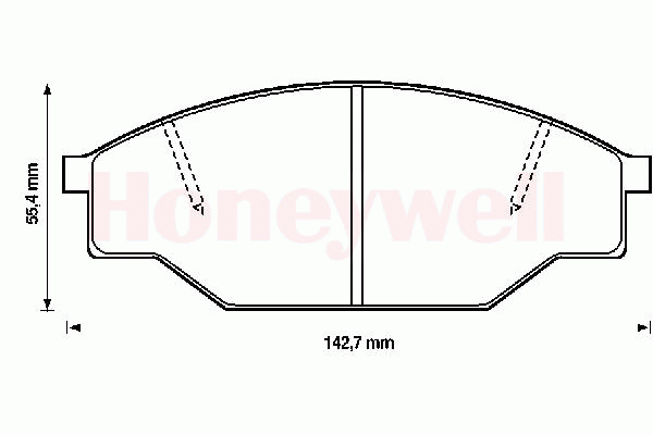 Комплект тормозных колодок, дисковый тормоз 572363S