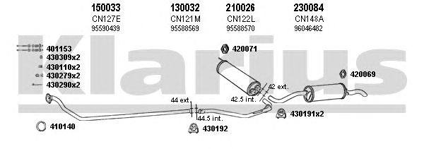 Exhaust System 180235E