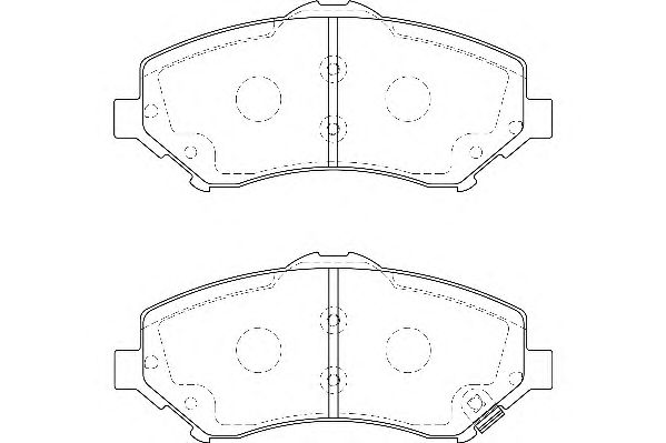 Комплект тормозных колодок, дисковый тормоз WBP24604A