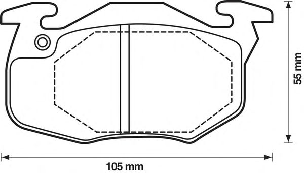 Комплект тормозных колодок, дисковый тормоз 571911B