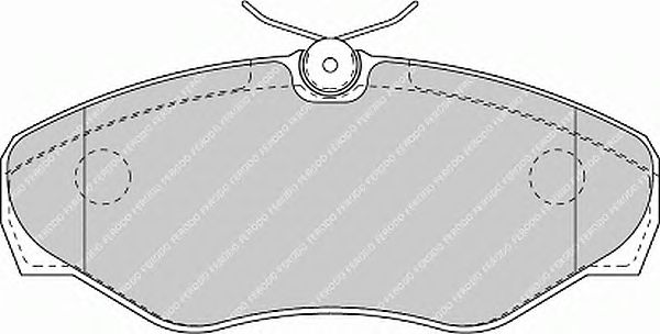 Комплект тормозных колодок, дисковый тормоз FSL1515