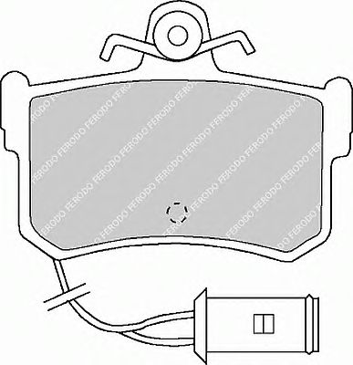 Комплект тормозных колодок, дисковый тормоз FDB463