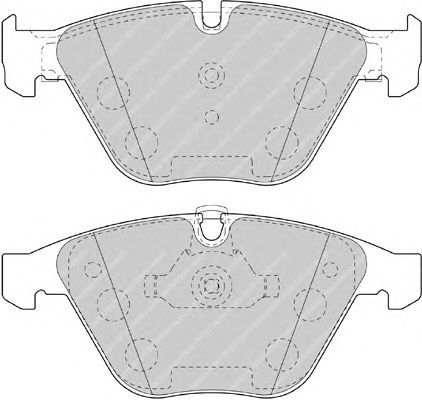 Комплект тормозных колодок, дисковый тормоз FDB4191