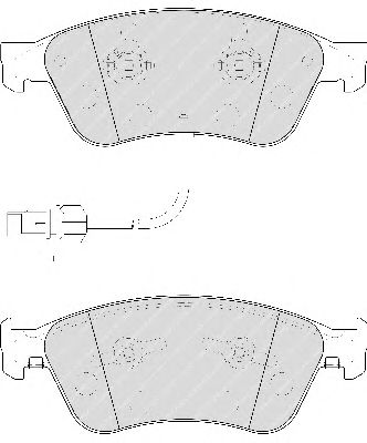 Brake Pad Set, disc brake FDB1832
