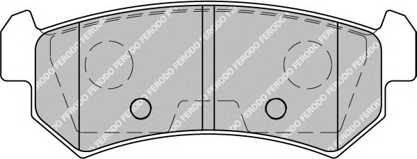Комплект тормозных колодок, дисковый тормоз FDB1889
