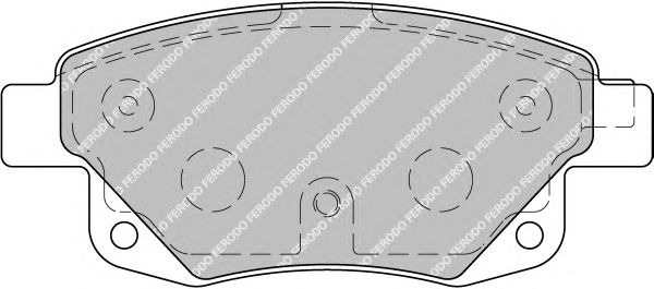Комплект тормозных колодок, дисковый тормоз FSL1930
