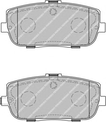 Комплект тормозных колодок, дисковый тормоз FDB1894
