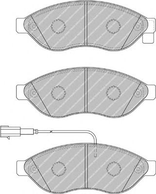 Комплект тормозных колодок, дисковый тормоз FSL1923