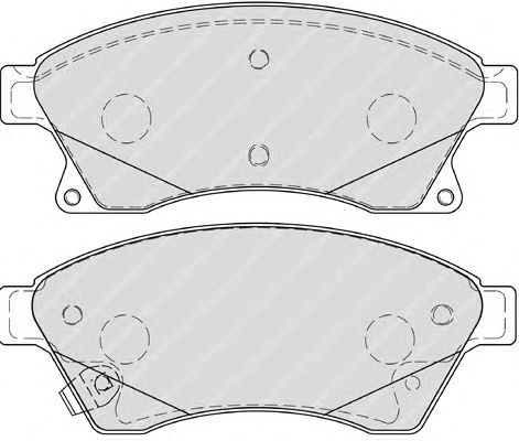 Комплект тормозных колодок, дисковый тормоз FDB4262
