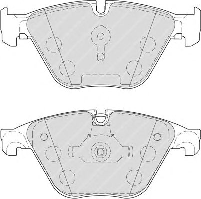 Комплект тормозных колодок, дисковый тормоз FDB4382