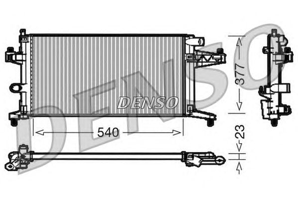 Radiator, engine cooling DRM20038
