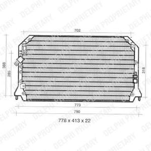 Condensator, airconditioning TSP0225309