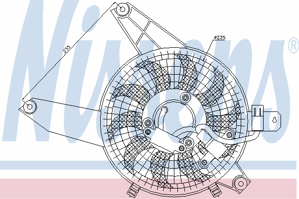 Вентилятор, конденсатор кондиционера 85370