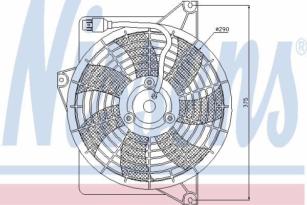 Ventilador, condensador del aire acondicionado 85371