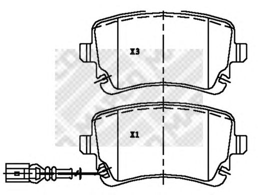 Brake Pad Set, disc brake 6793