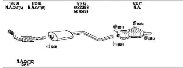 Exhaust System CI16068