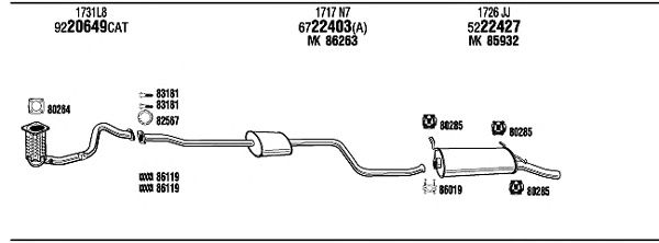 Exhaust System CI16076