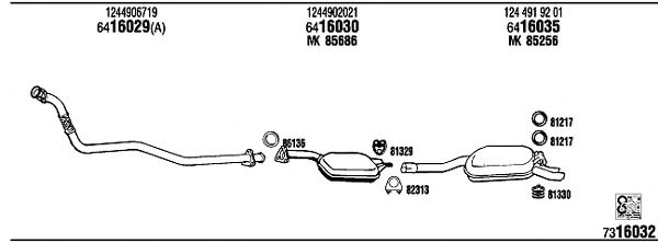 Exhaust System MB30320